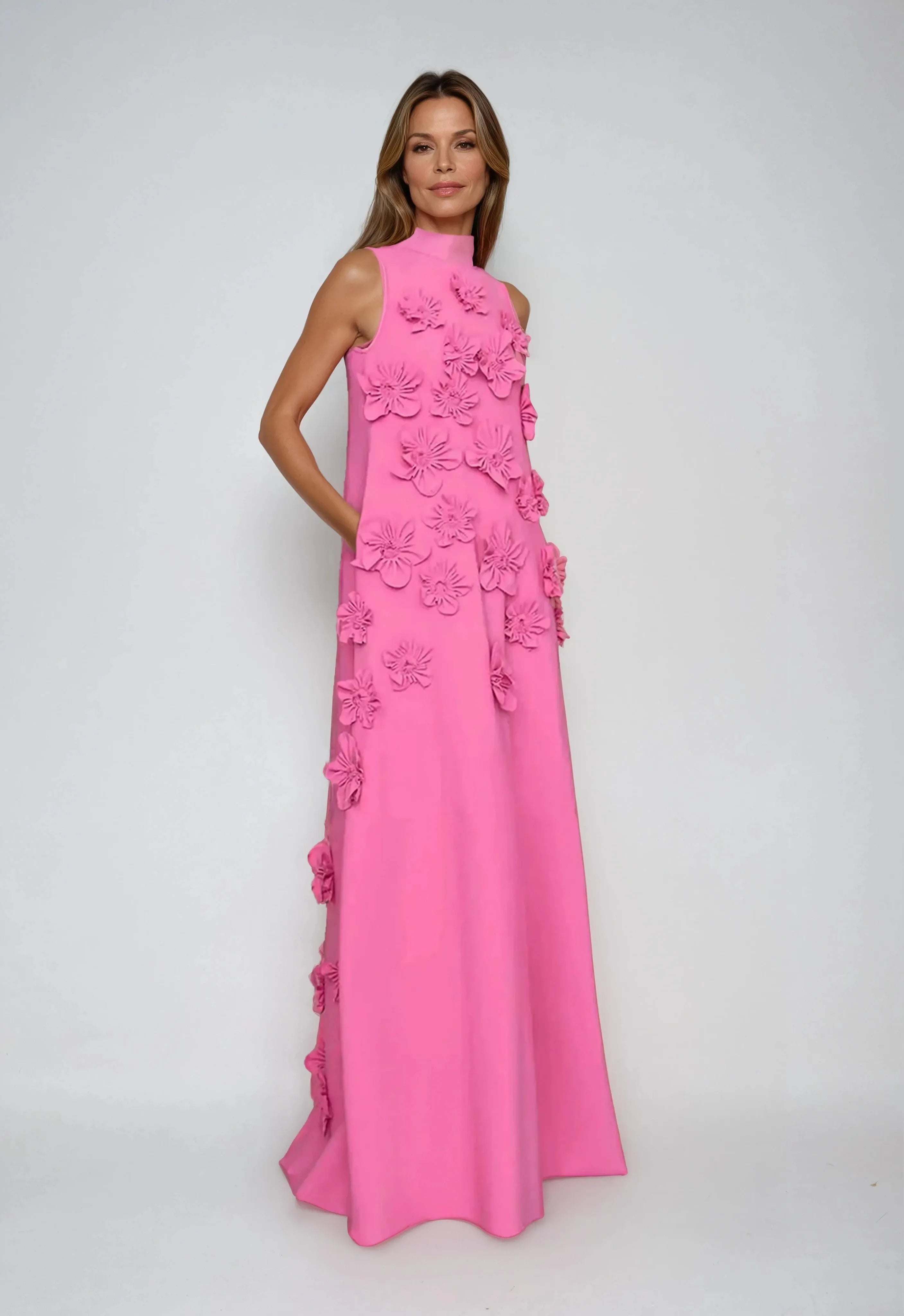 Adeline - Blossom Elegance Maxi Dress